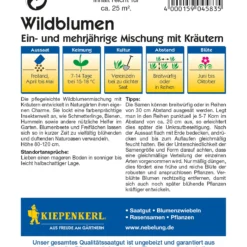 Blumen Raum Verkaufsgeschäft 12 Wildblumen Ein - Und Mehrjährige Mischung Mit Kräutern | Wildblumensamen Von Kiepenkerl