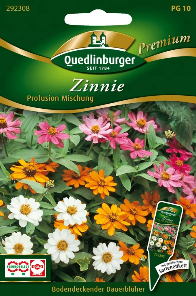 Zinnie Profusion Mix | Zinniensamen Von Quedlinburger 1 Zinnie Profusion Mix | Zinniensamen Von Quedlinburger