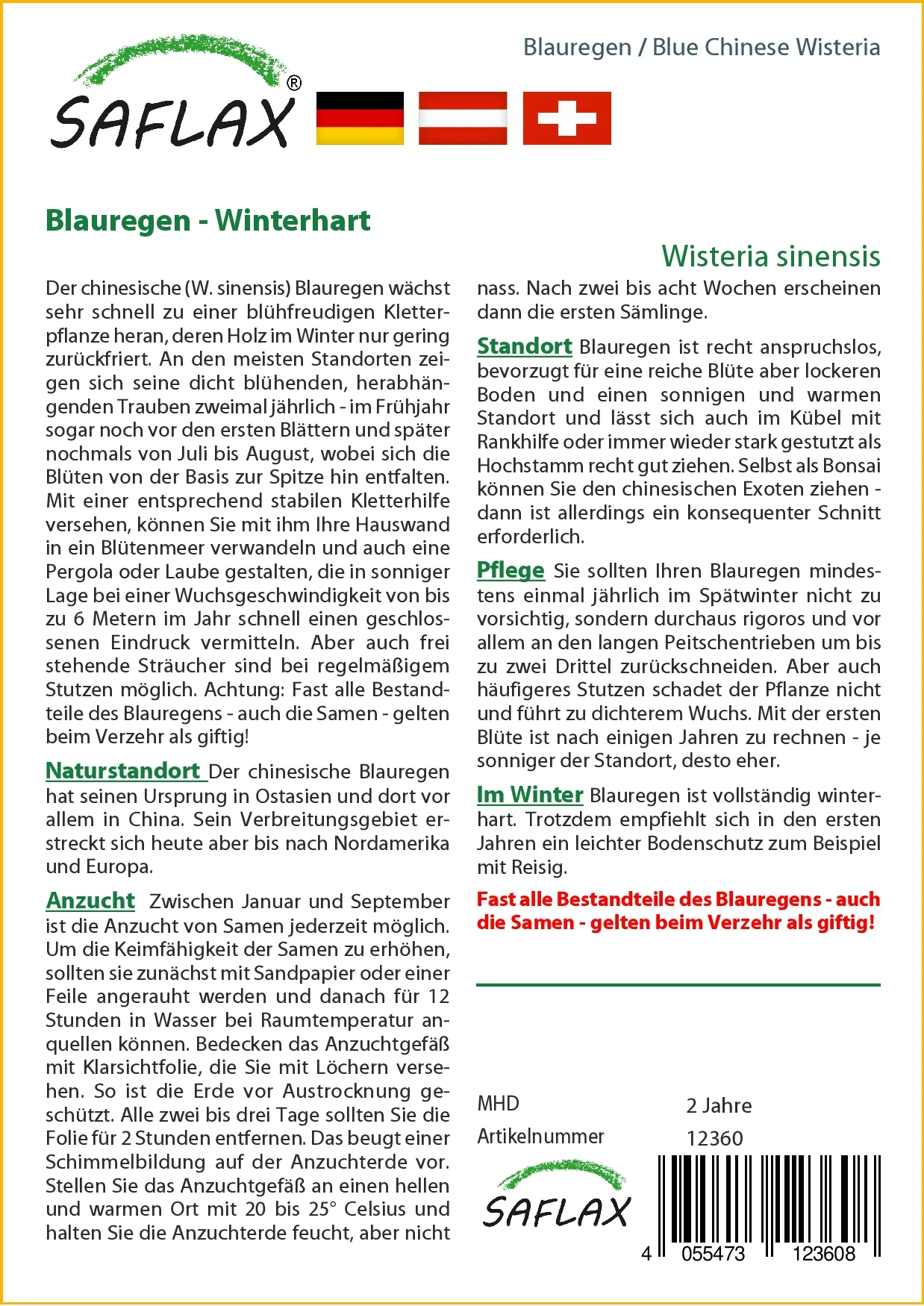 Blauregen | Bonsaisamen Von Saflax 2 Blauregen | Bonsaisamen Von Saflax – Bild 2