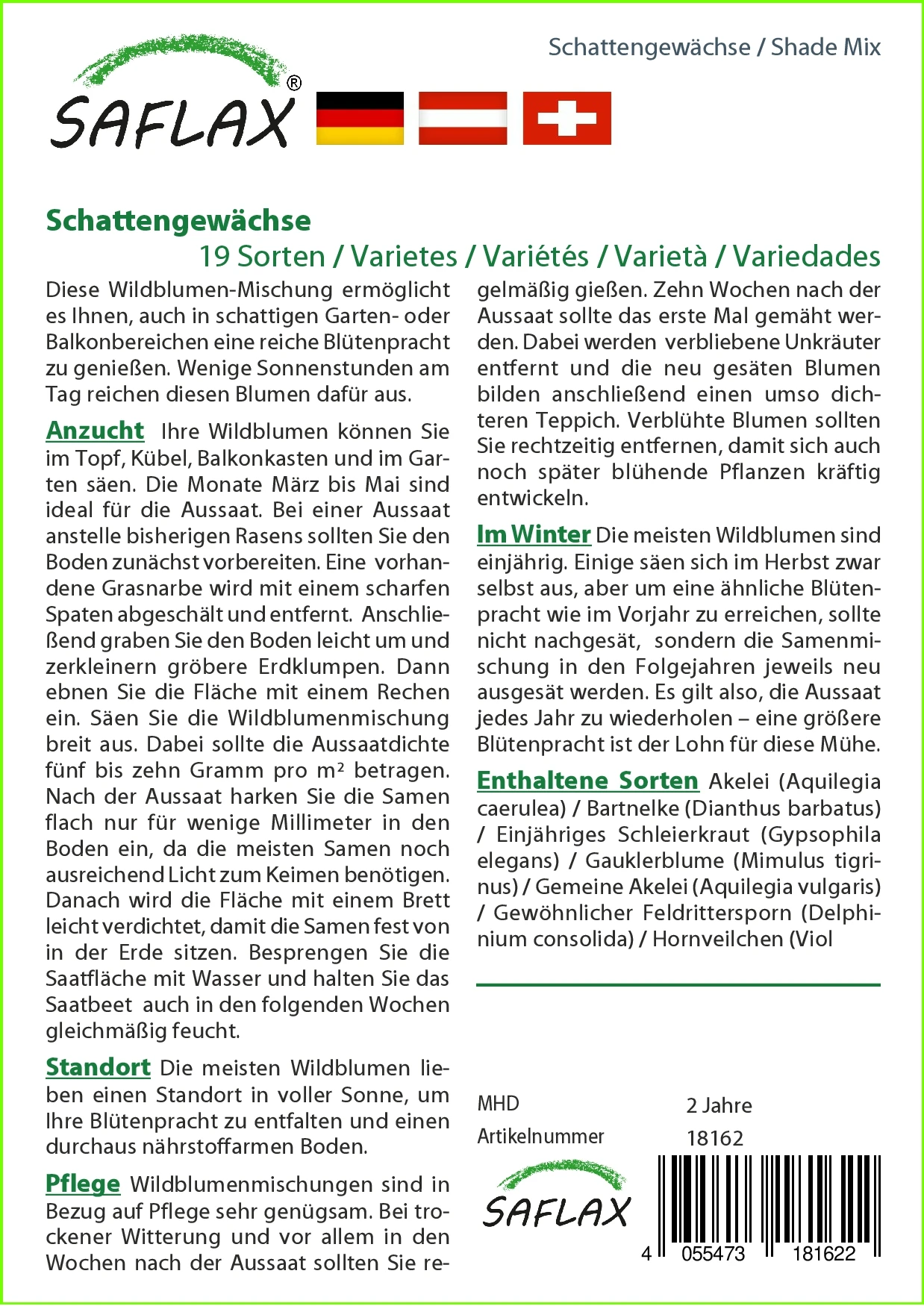 Blumenwiese Schattengewächse | Wildblumenwiese Von Saflax 2 Blumenwiese Schattengewächse | Wildblumenwiese Von Saflax – Bild 2