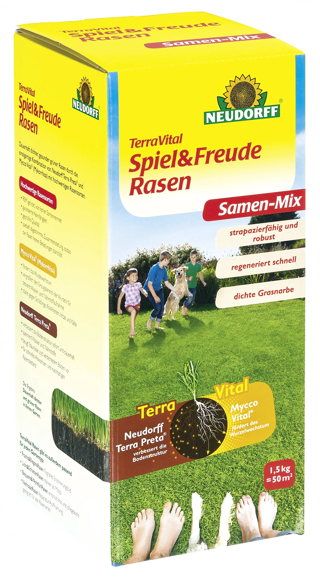 TerraVital Spiel & FreudeRasen Samen-Mix (1,5 Kg) | Spielrasen Von Neudorff 1 TerraVital Spiel & FreudeRasen Samen-Mix (1,5 Kg) | Spielrasen Von Neudorff