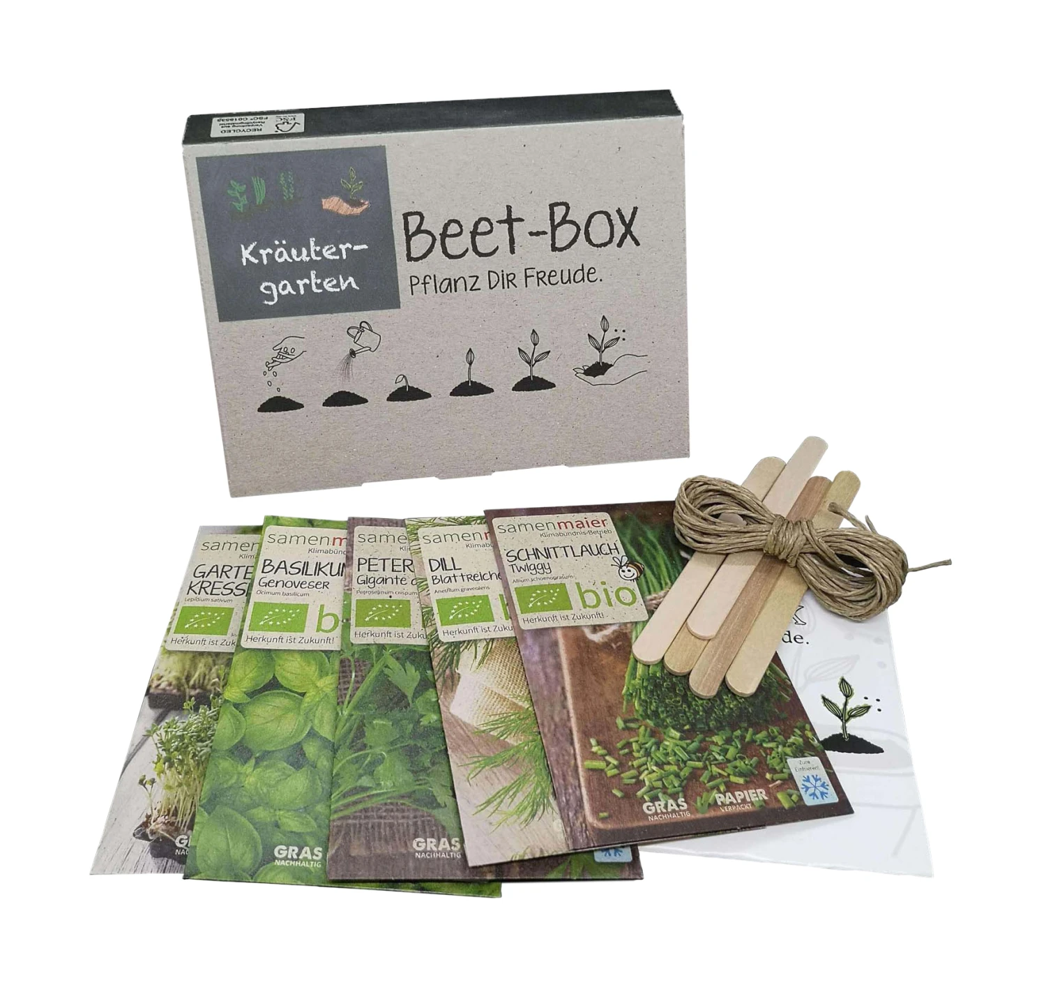 Beet-Box "Kräutergarten" | BIO Kräutersamen-Sets Von Samen Maier 3 Beet-Box "Kräutergarten" | BIO Kräutersamen-Sets Von Samen Maier – Bild 3