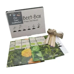Beet-Box "Für Tee-Liebhaber" | BIO Kräutersamen-Sets Von Samen Maier -Blumen Raum Verkaufsgeschäft 536704 BIO Beet Box Fuer Tee Liebhaber BB04 sm 0