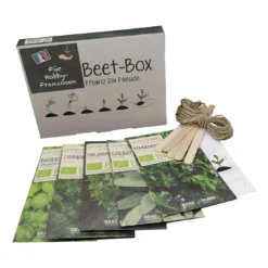 Beet-Box "Für Hobby-Franzosen" | BIO Kräutersamen-Sets Von Samen Maier -Blumen Raum Verkaufsgeschäft 536705 BIO Beet Box Fuer Hobby Franzosen MHD 12 2021 BB05 sm 0
