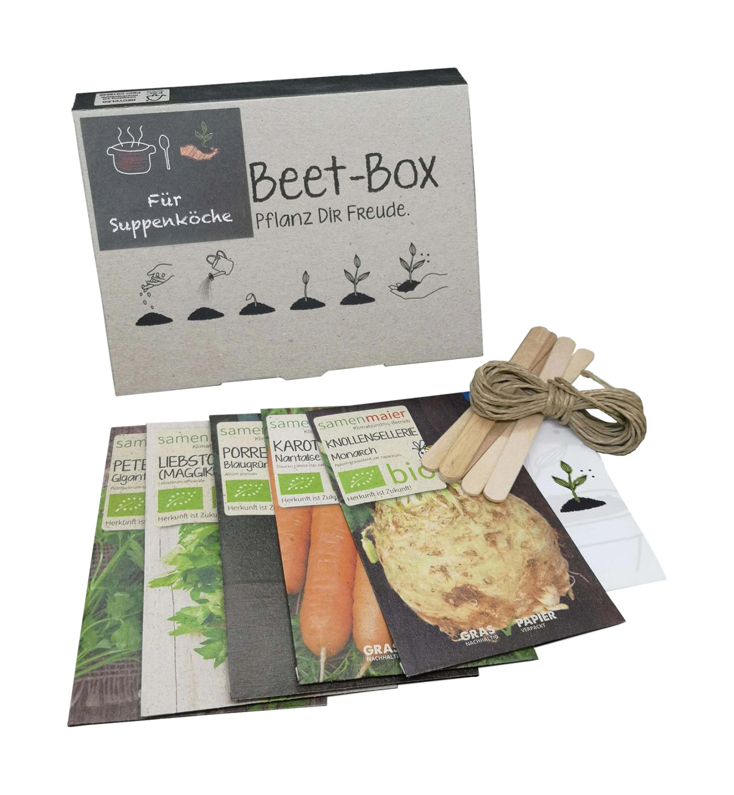 Beet-Box "Für Suppenköche" | BIO Gemüsesamen-Sets Von Samen Maier 3 Beet-Box "Für Suppenköche" | BIO Gemüsesamen-Sets Von Samen Maier – Bild 3