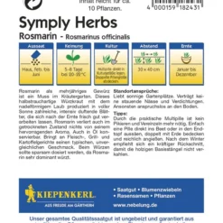 Rosmarin Simply Herbs | Rosmarinsamen Von Kiepenkerl
