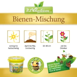 Bienen - Mischung Im 1 L Eimer | Bienenwiese Von N.L. Chrestensen -Blumen Raum Verkaufsgeschäft 538303 Bienen Mischung im 1 l Eimer 2