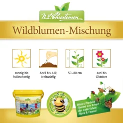 Wildblumen - Mischung Im 1 L Eimer | Wildblumenwiese Von N.L. Chrestensen -Blumen Raum Verkaufsgeschäft 538304 Wildblumen Mischung im1 l Eimer 6009 ct 3