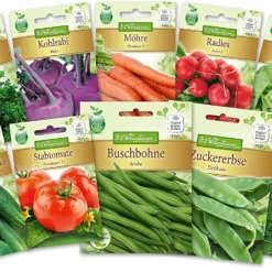 Bunter Gemüsegarten Gemüsesaatgut - Set (10 Stück) | Gemüsesamen-Sets Von N.L. Chrestensen