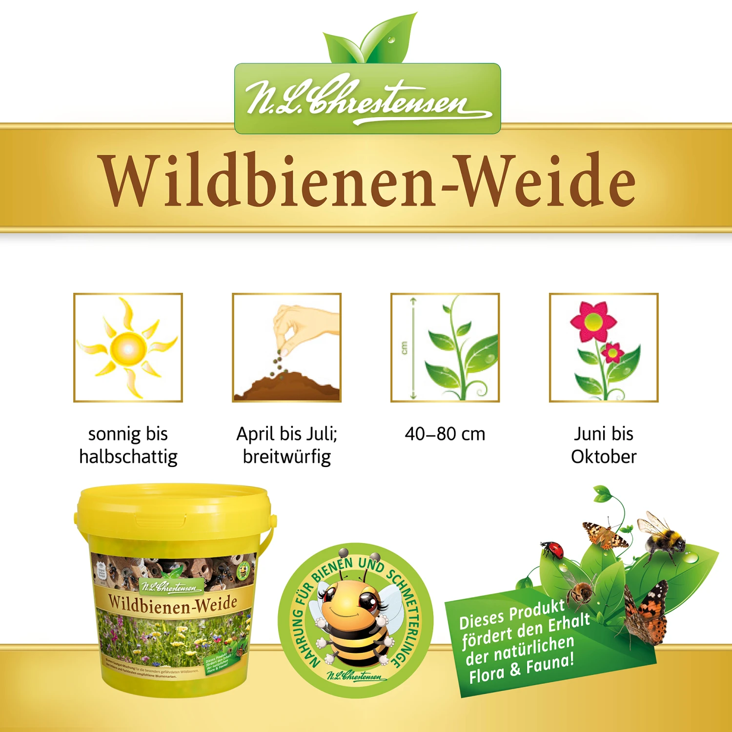 Wildbienen - Weide Im 1 L Eimer | Bienenwiese Von N.L. Chrestensen 1 Wildbienen - Weide Im 1 L Eimer | Bienenwiese Von N.L. Chrestensen