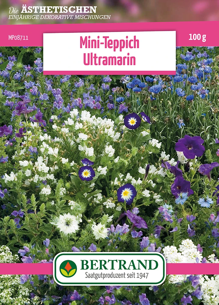 Blumenwiese Mini-Teppich Ultramarin (100 G) | Blumensamen Von Bertrand 1 Blumenwiese Mini-Teppich Ultramarin (100 G) | Blumensamen Von Bertrand