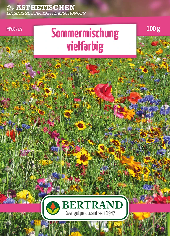 Blumenwiese Sommermischung Vielfarbig (100 G) | Blumensamen Von Bertrand 1 Blumenwiese Sommermischung Vielfarbig (100 G) | Blumensamen Von Bertrand
