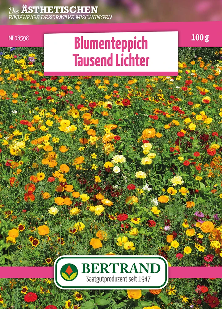 Blumenwiese Blumenteppich Tausendlichter (100 G) | Blumensamen Von Bertrand 1 Blumenwiese Blumenteppich Tausendlichter (100 G) | Blumensamen Von Bertrand