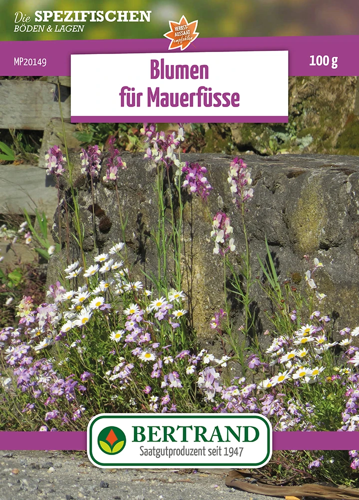 Blumenwiese Blumen Für Mauerfüsse (100 G) | Blumensamen Von Bertrand 1 Blumenwiese Blumen Für Mauerfüsse (100 G) | Blumensamen Von Bertrand
