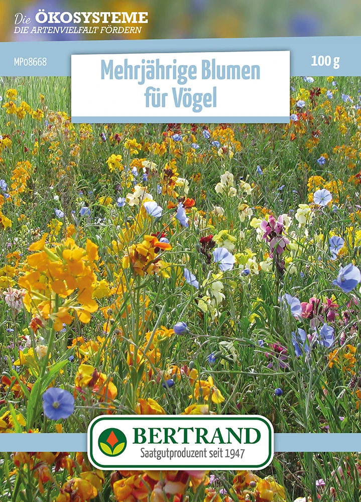 Blumenwiese Mehrjährige Blumen Für Vögel (100 G) | Blumensamen Von Bertrand 1 Blumenwiese Mehrjährige Blumen Für Vögel (100 G) | Blumensamen Von Bertrand