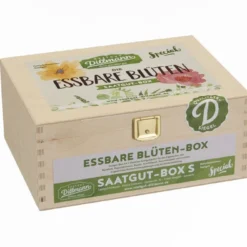 Essbare Blüten Saatgut - Box S (Holzbox) | Blumensamen-Sets Von Saatgut Dillmann