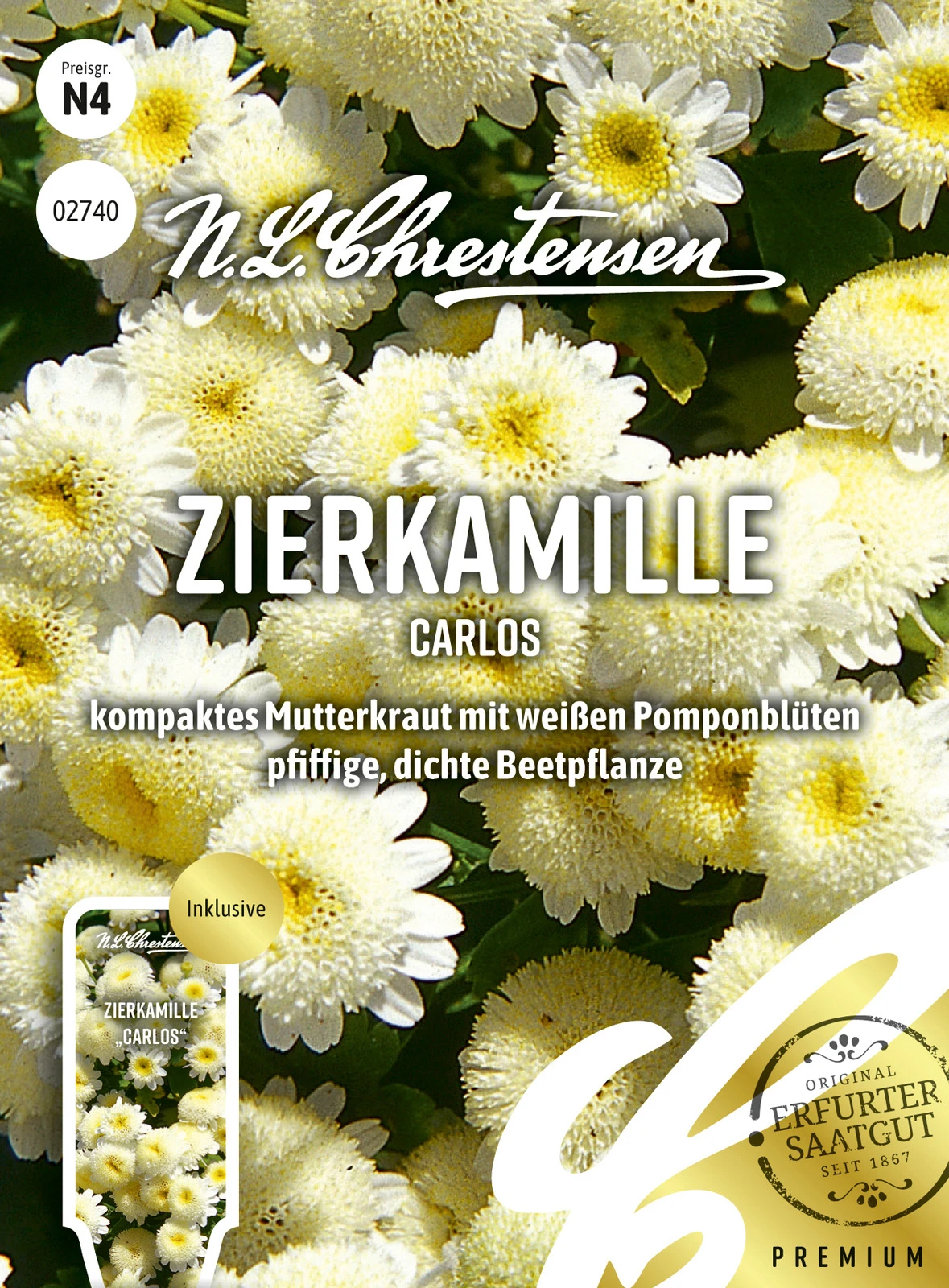 Zierkamille Carlos | Kamillesamen Von N.L. Chrestensen 1 Zierkamille Carlos | Kamillesamen Von N.L. Chrestensen
