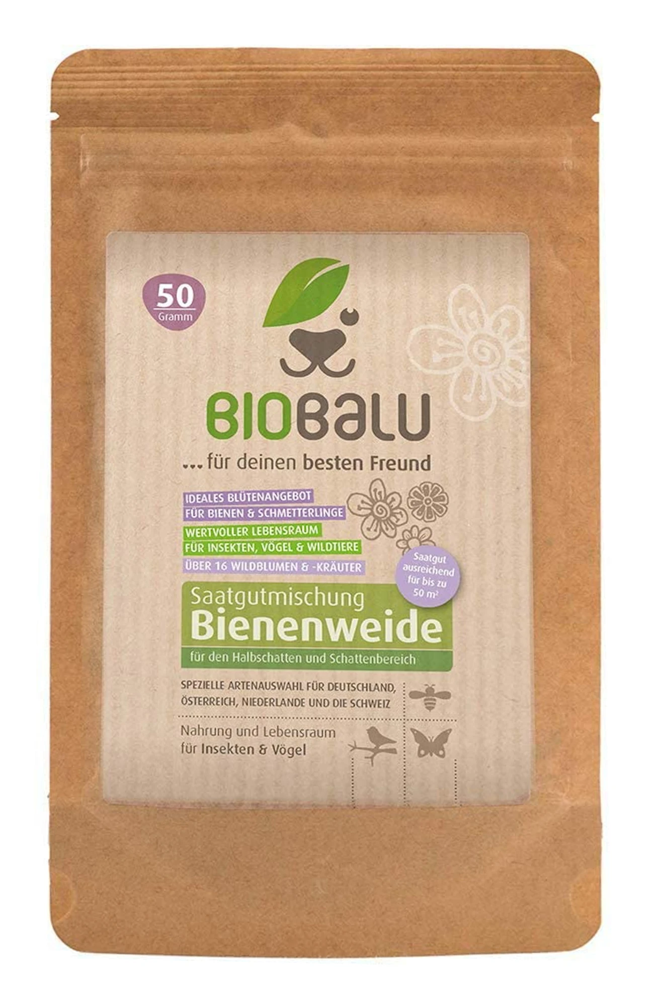 Bienenweide Halbschatten- Und Schattenbereich (50 G) | Bienenwiese Von Biobalu 1 Bienenweide Halbschatten- Und Schattenbereich (50 G) | Bienenwiese Von Biobalu