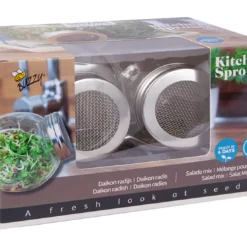 Sprossenglas DUO Set Mit BIO Keimsprossen | Keimsprossenglas Von Buzzy Seeds