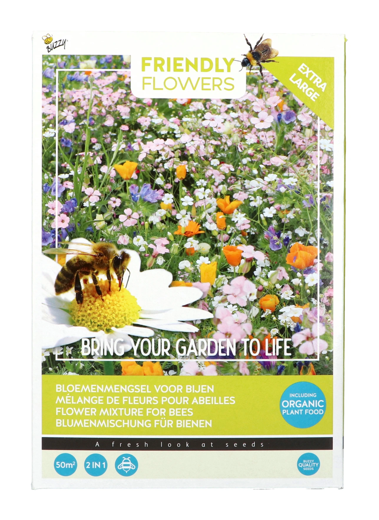 Bienen Mischung (50 M²) | Blumenwiese Von Buzzy Seeds 1 Bienen Mischung (50 M²) | Blumenwiese Von Buzzy Seeds