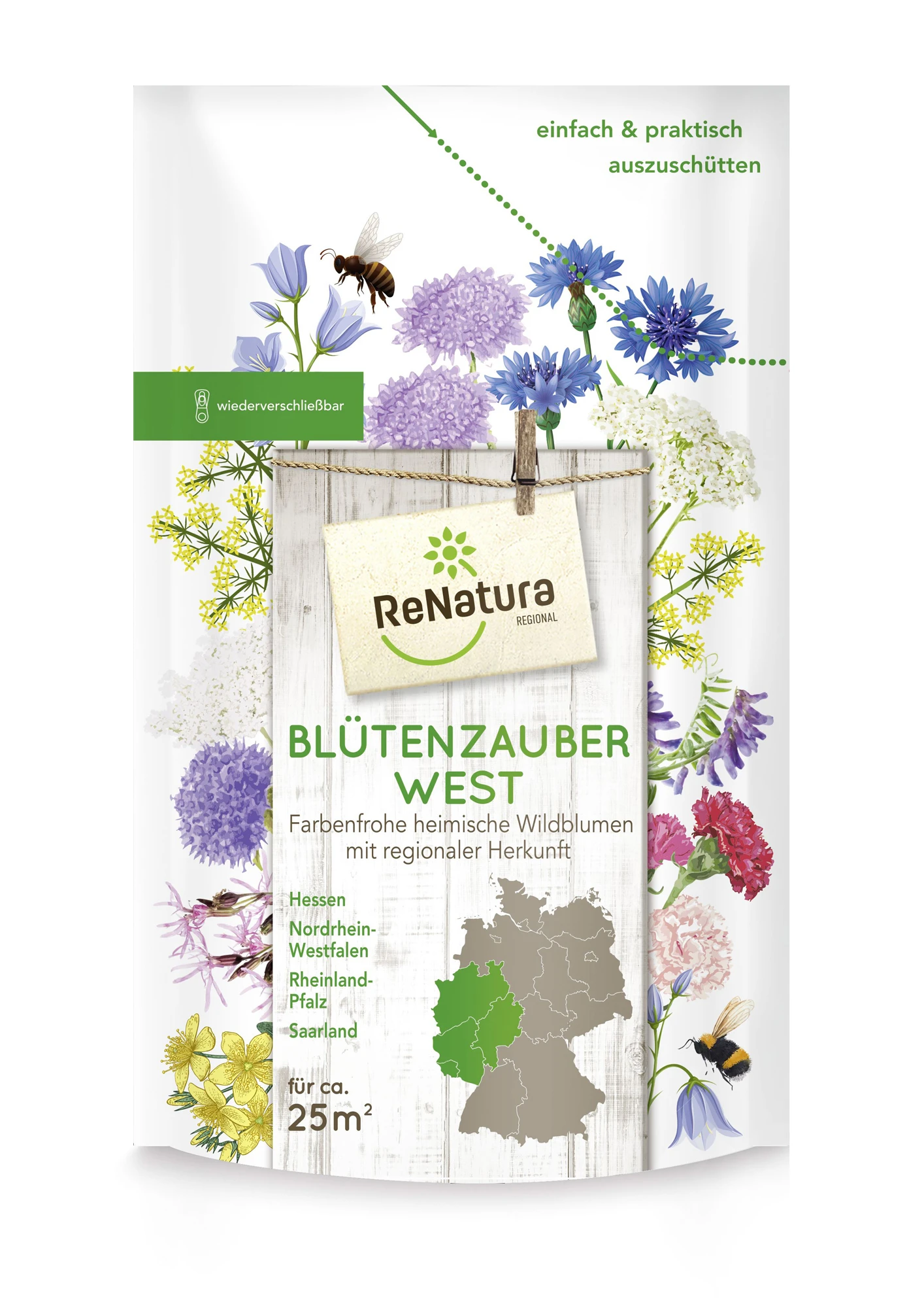 Regio Blütenzauber West (275 G) | Wildblumenwiese Von ReNatura 1 Regio Blütenzauber West (275 G) | Wildblumenwiese Von ReNatura