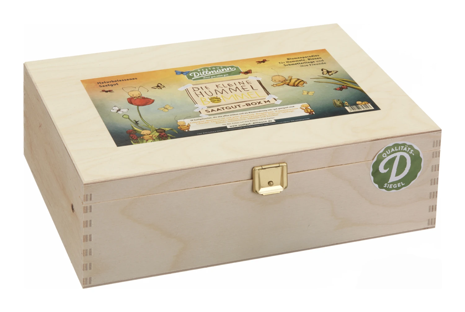 Hummel Bommel Box M (Holzbox) | Samen-Sets Von Saatgut Dillmann 2 Hummel Bommel Box M (Holzbox) | Samen-Sets Von Saatgut Dillmann – Bild 2