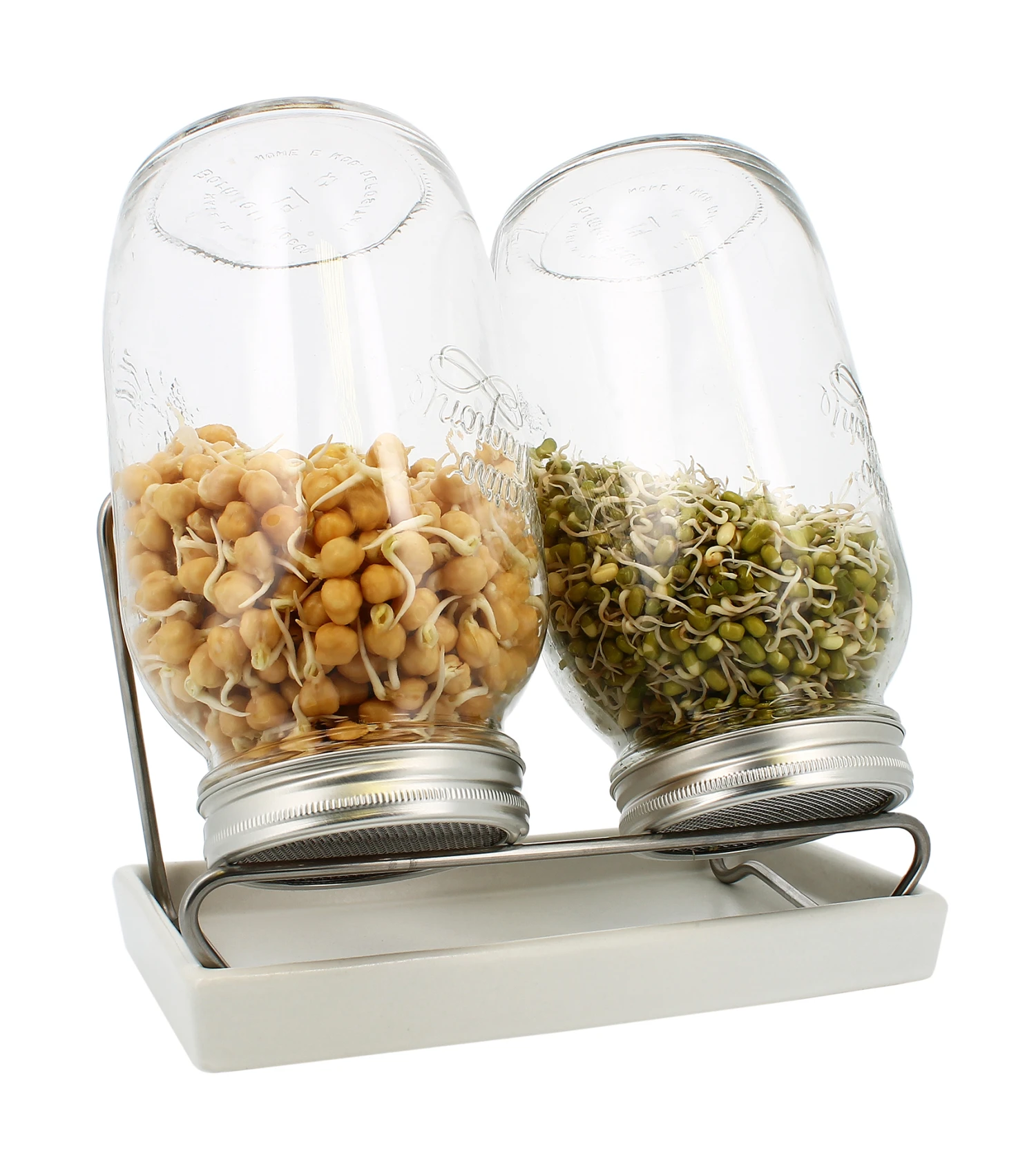 Sprossenglas-System II Weiß (1500 Ml) | Sprossengläser Von Eschenfelder 1 Sprossenglas-System II Weiß (1500 Ml) | Sprossengläser Von Eschenfelder