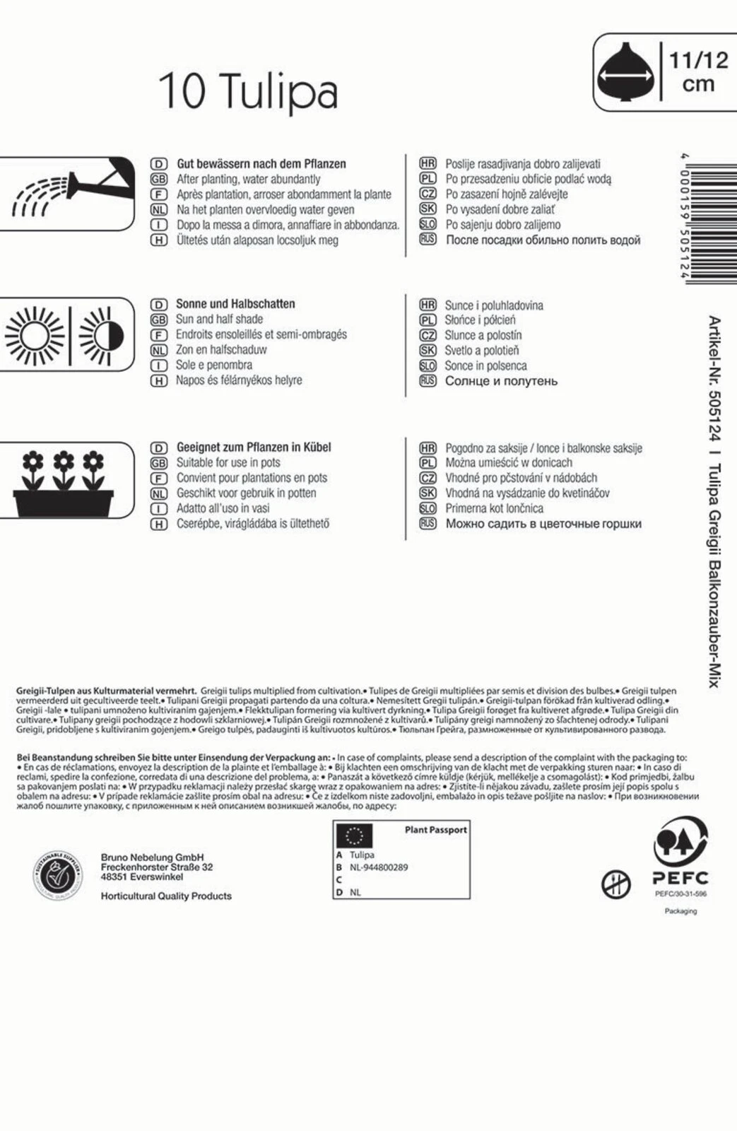 Greigii-Tulpe Balkonzauber Mischung (10 Stück) | Tulpenzwiebeln Von Kiepenkerl 1 Greigii-Tulpe Balkonzauber Mischung (10 Stück) | Tulpenzwiebeln Von Kiepenkerl