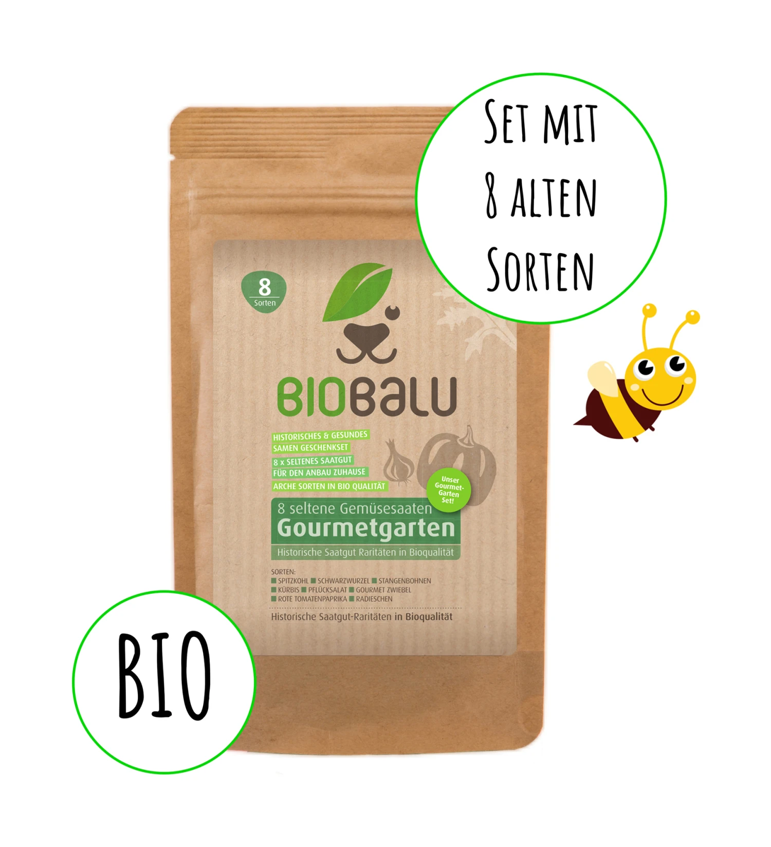 Gourmetgarten 8 Alte Sorten Set | BIO Gemüsesamen-Sets Von Biobalu 4 Gourmetgarten 8 Alte Sorten Set | BIO Gemüsesamen-Sets Von Biobalu – Bild 4
