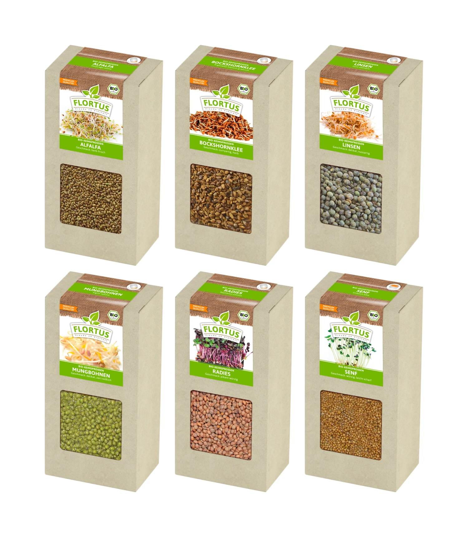 Keimsprossen Set "Für Salat" Mit 6 Sorten (1,2 Kg) | BIO Keimsprossen Von FLORTUS 5 Keimsprossen Set "Für Salat" Mit 6 Sorten (1,2 Kg) | BIO Keimsprossen Von FLORTUS – Bild 5