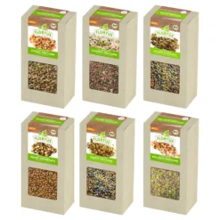 Keimsprossen Set "Mischungen" Mit 6 Sorten (1,2 Kg) | BIO Keimsprossen Von FLORTUS -Blumen Raum Verkaufsgeschäft 551892 BIO Keimsprossen Set Mischungen mit 6 Sorten 1 2 kg 2000 0566 0