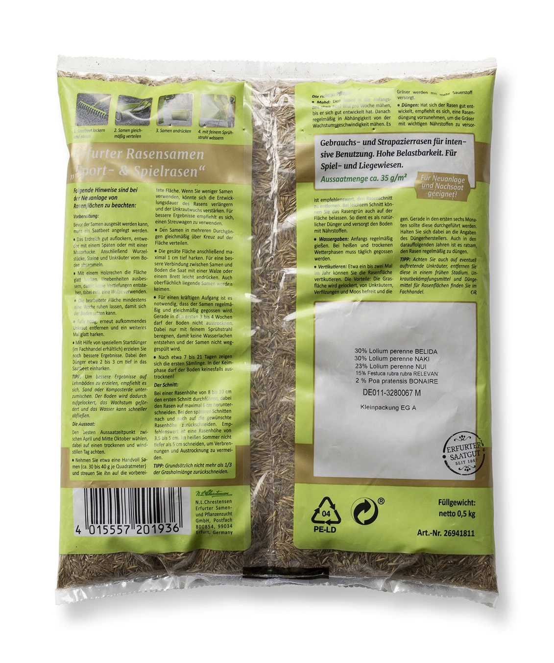 Sport- Und Spielrasenmischung (500 G) | Sportrasen Von N. L. Chrestensen 1 Sport- Und Spielrasenmischung (500 G) | Sportrasen Von N. L. Chrestensen