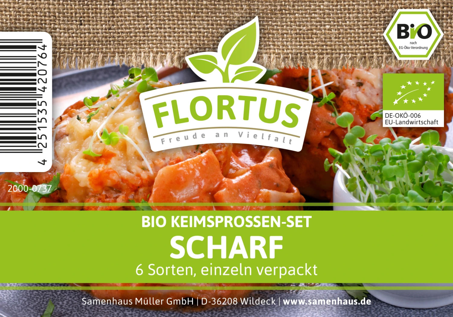 Keimsprossen Set Scharf (6 Sorten) | BIO Keimsprossen Sets Von FLORTUS 2 Keimsprossen Set Scharf (6 Sorten) | BIO Keimsprossen Sets Von FLORTUS – Bild 2