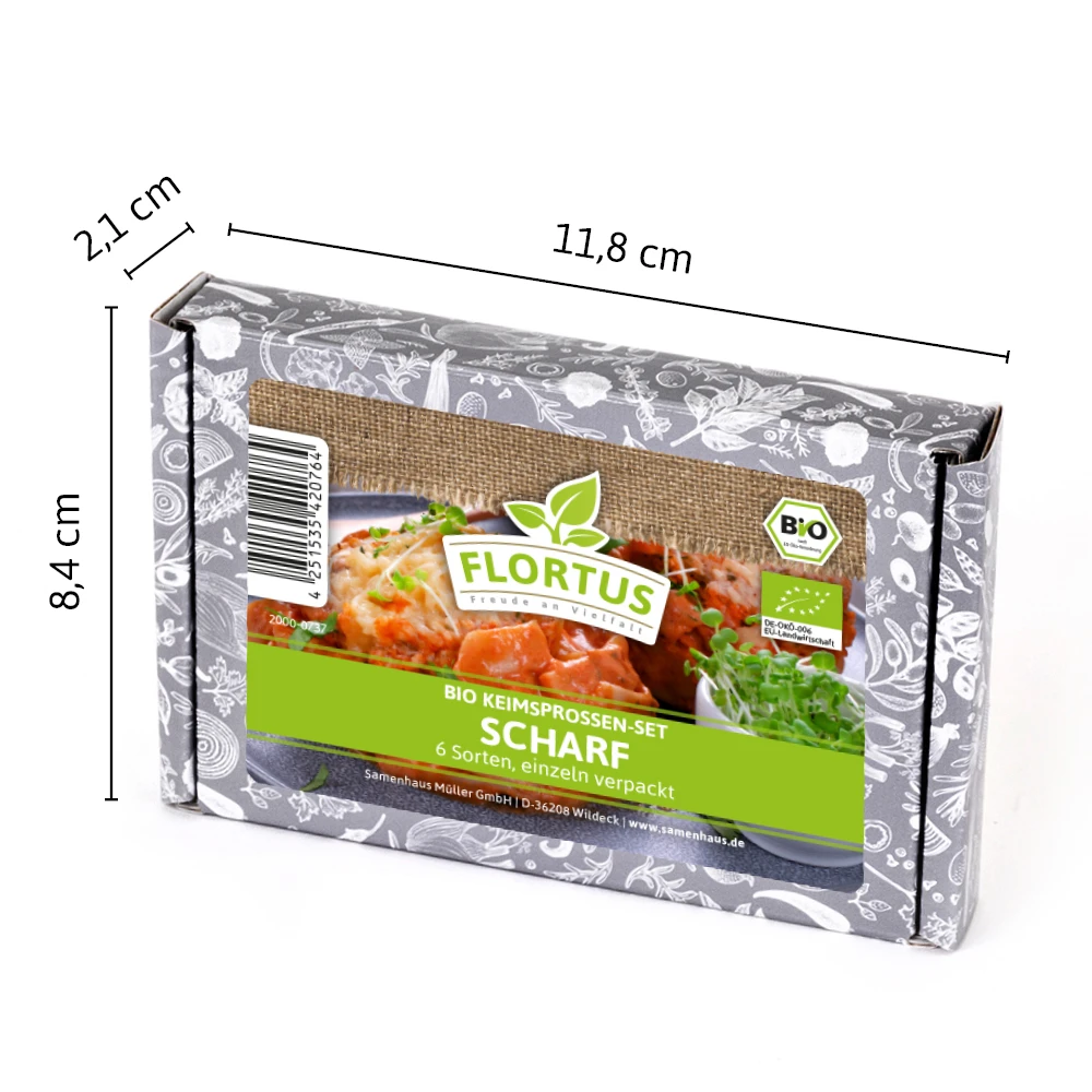 Keimsprossen Set Scharf (6 Sorten) | BIO Keimsprossen Sets Von FLORTUS 5 Keimsprossen Set Scharf (6 Sorten) | BIO Keimsprossen Sets Von FLORTUS – Bild 5