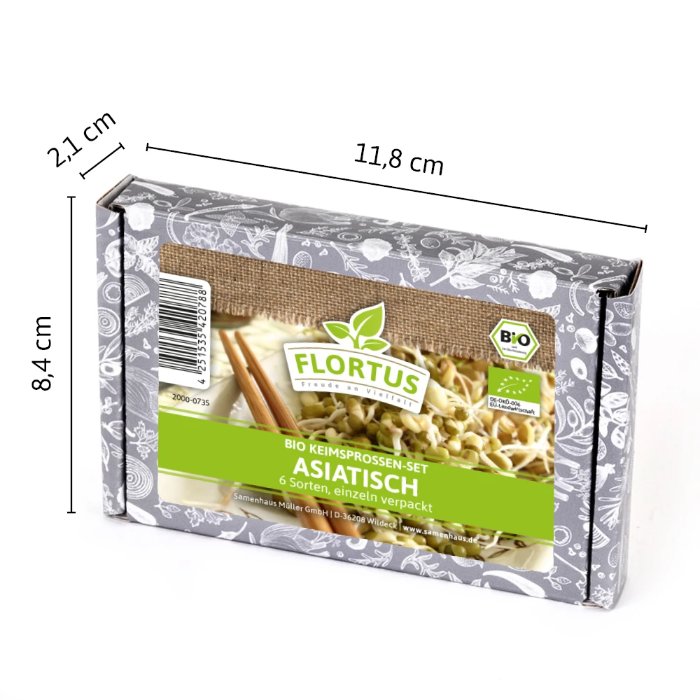 Keimsprossen Set Asiatisch (6 Sorten) | BIO Keimsprossen Sets Von FLORTUS 3 Keimsprossen Set Asiatisch (6 Sorten) | BIO Keimsprossen Sets Von FLORTUS – Bild 3