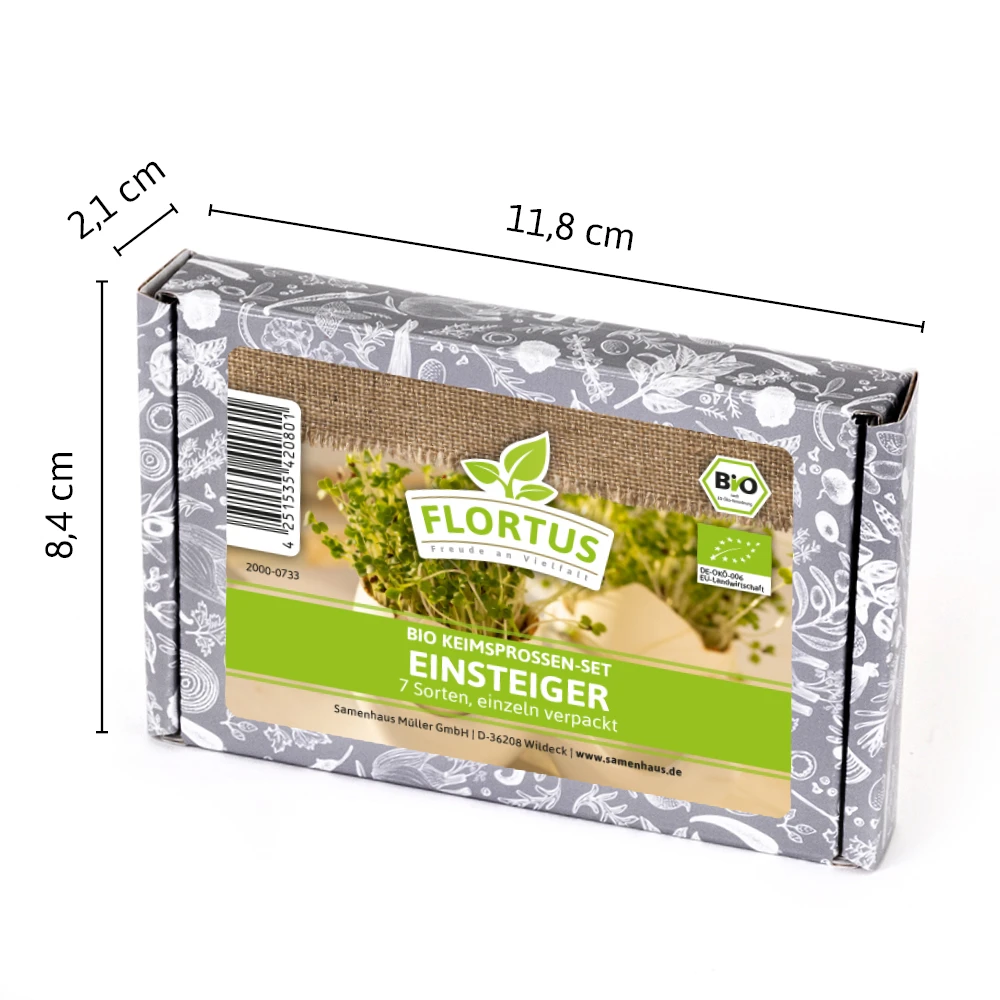 Keimsprossen Set Einsteiger (7 Sorten) | BIO Keimsprossen Sets Von FLORTUS 3 Keimsprossen Set Einsteiger (7 Sorten) | BIO Keimsprossen Sets Von FLORTUS – Bild 3