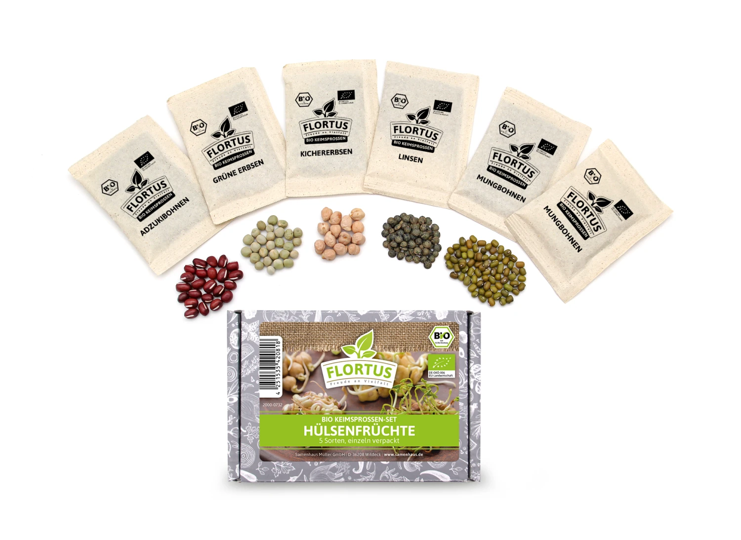 Keimsprossen Set Hülsenfrüchte (6 Sorten) | BIO Keimsprossen Sets Von FLORTUS 5 Keimsprossen Set Hülsenfrüchte (6 Sorten) | BIO Keimsprossen Sets Von FLORTUS – Bild 5