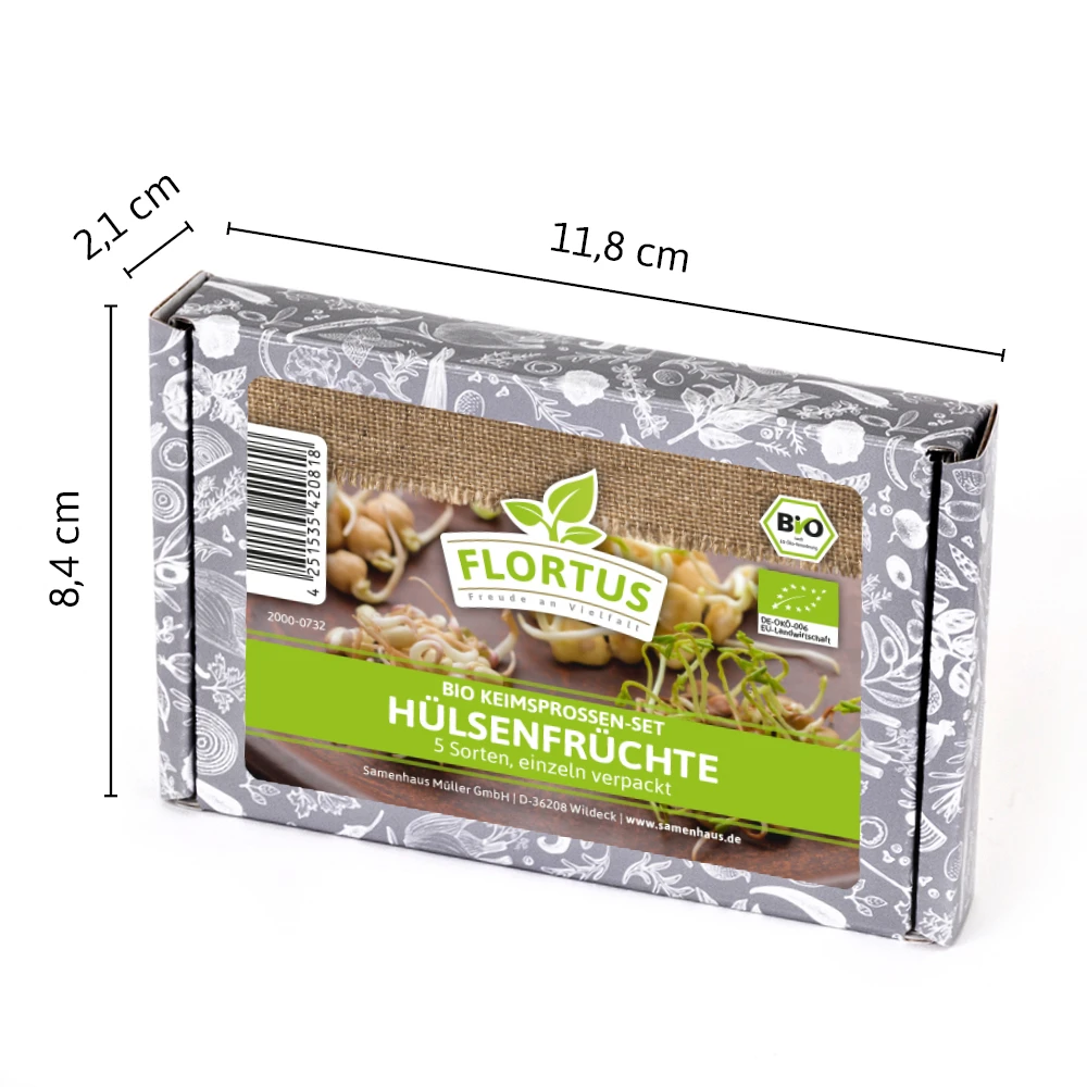 Keimsprossen Set Hülsenfrüchte (6 Sorten) | BIO Keimsprossen Sets Von FLORTUS 2 Keimsprossen Set Hülsenfrüchte (6 Sorten) | BIO Keimsprossen Sets Von FLORTUS – Bild 2