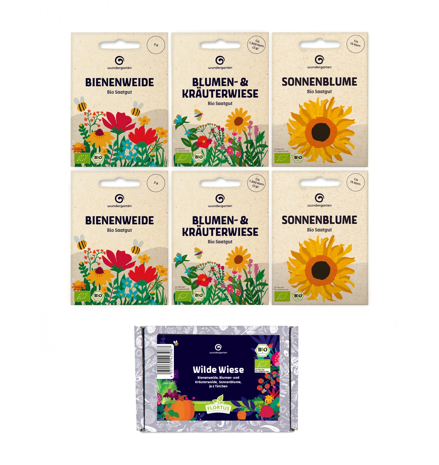 Wilde Wiese Set | BIO Gemüsesamen-Sets Von Wundergarten 2 Wilde Wiese Set | BIO Gemüsesamen-Sets Von Wundergarten – Bild 2