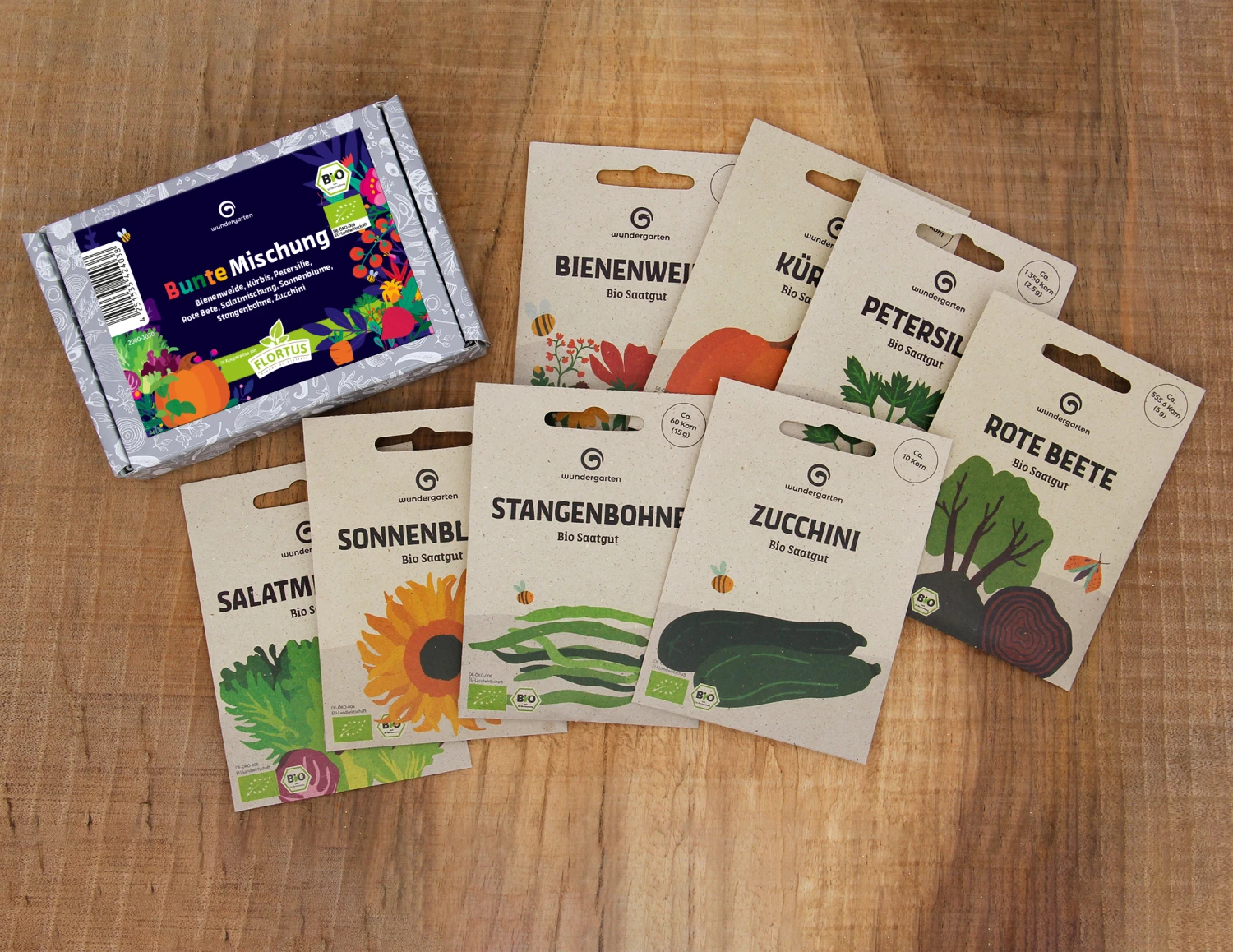 Bunte Mischung Set | BIO Gemüsesamen-Sets Von Wundergarten 1 Bunte Mischung Set | BIO Gemüsesamen-Sets Von Wundergarten