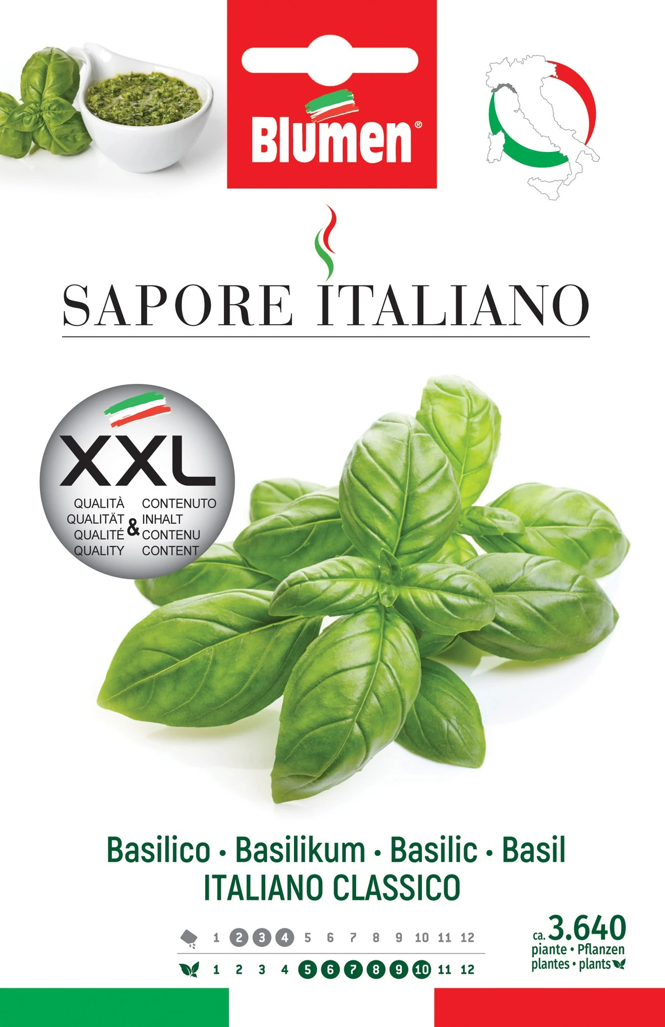Basilikum Italiano Classico | Basilikumsamen Von BLUMEN Group 1 Basilikum Italiano Classico | Basilikumsamen Von BLUMEN Group