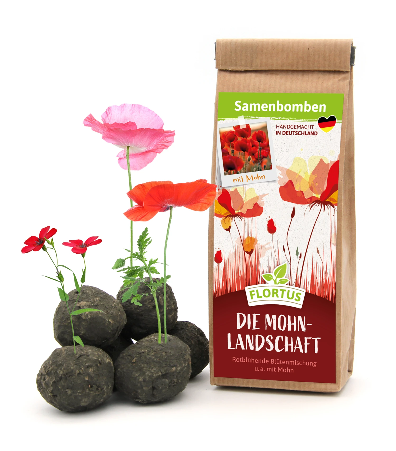 Samenbomben Die Mohnlandschaft (6 Stück) | Mohnsamen Von FLORTUS 6 Samenbomben Die Mohnlandschaft (6 Stück) | Mohnsamen Von FLORTUS – Bild 6