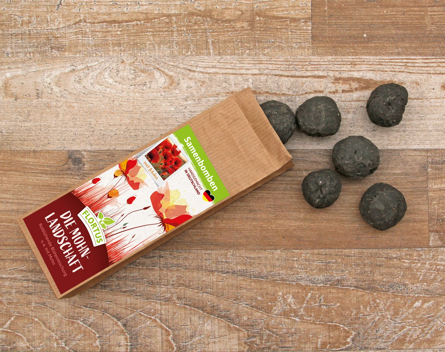 Samenbomben Die Mohnlandschaft (6 Stück) | Mohnsamen Von FLORTUS 4 Samenbomben Die Mohnlandschaft (6 Stück) | Mohnsamen Von FLORTUS – Bild 4