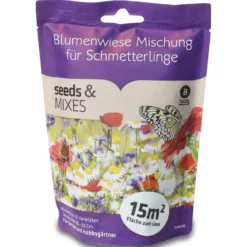Blumenwiese Mischung Für Schmetterlinge (15 M²) | Insektenwiese Von Baza
